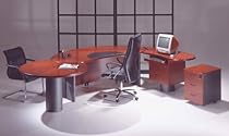 Hot Sale One 3pcs New Cotemporary Cherry Wood Executive Office Desk Set