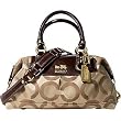 Coach Op Art Signature Sabrina Satchel Duffle Bag Tote 12947 Khaki Gold