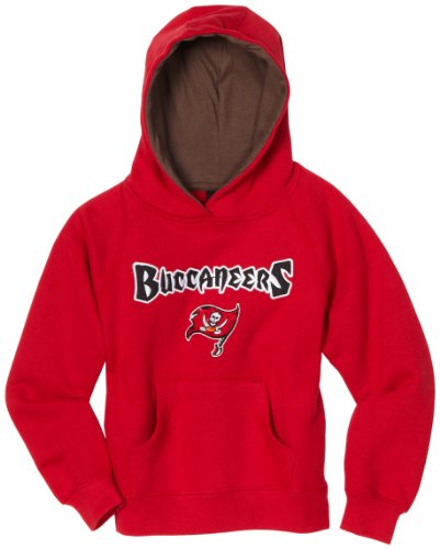 NFL Boys' Tampa Bay Buccaneers Sportsman Fleece Hoodie - R16C4P18 (Crimson, 5/6)