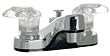 Phoenix 4" Lavatory Faucet with Exposed Diverter - Chrome Finish