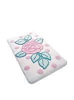 Pandora Set Alfombra de Baño 3 Uds. Biblos Blanco 60 x 100 cm + 50 x 60 cm + 47 x 50 cm