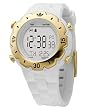 Adidas #ADH1938 White Gold Wooster Chronograph Alarm Digital Watch