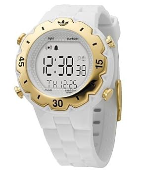 Adidas #ADH1938 White Gold Wooster Chronograph Alarm Digital Watch