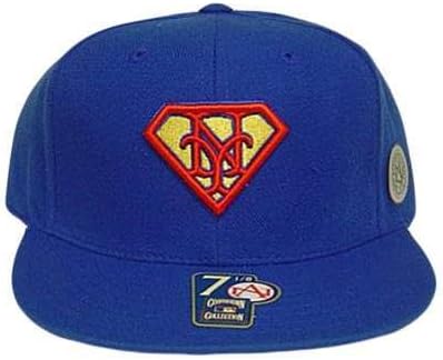 MLB NY NEW YORK METS FITTED 7 1/4 FLAT SUPERMAN HAT CAP