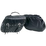 Buffalo Leather Motorcycle Saddle Bag Set