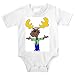Onesie with clothes, moose, antlers