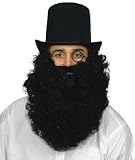 Bushy Black Beard and Mustache
