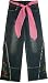 Girls Embroidered Flower Pants Jeans