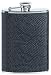 Simran HF-8-ILD Ajmer 8 oz. Black Snake Skin Italian Leather Stainless Steel Flask