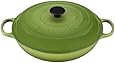 Le Creuset Signature Enameled Cast-Iron 3-3/4-Quart Round Braiser, Palm