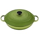 Le Creuset Signature Enameled Cast-Iron 3-3/4-Quart Round Braiser, Palm