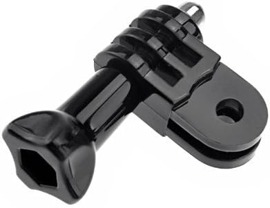 Bicycle/Bike/Motorcycle Handlebar Bar Seatpost Pole Mount with Three-way Adjustable Pivot Arm，GoPro Adapter (black-1, type 1)