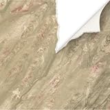 Wallpaper Paper Illusion Travertine Marble Green and Red