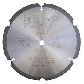 CMT 236.006.10 10 x 6 Tooth, 5 8 Bore, DP Circular Saw Blade Blade For Hardi-Plank by CMT