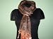 Brown 100% Polyester Jamavar Scarf