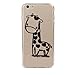 Sannysis Giraffe Print Transparent Soft TPU Gel Cover Soft Case for Iphone6 Plus 5.5inch