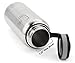 Swig Savvy's Stainless Steel Insulated Water Bottle, Wide Mouth 32 Oz Capacity, Double Wall Design, for Hot and Cold Beverages, Incloueds Pouch and Coffee Lid