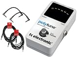 TC Electronic Polytune Guitar Tuner Pedal Bundle w/4 FREE Cables!