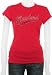 Maryland Terrapins Women's Red Tail Sweep Cube T-Shirt
