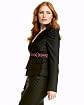 Paisley Herringbone Shirred Sleeve Blazer Product Image
