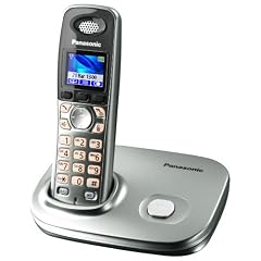 Panasonic KX-TG8011GS, strahlungsarmes DECT Schnurlostelefon mit Farbdisplay, silber