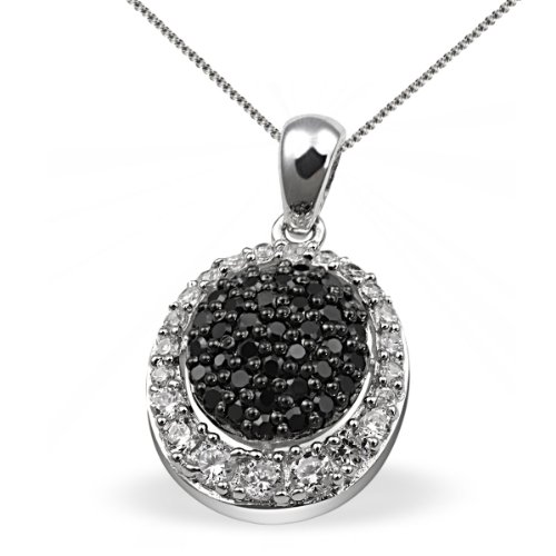 Goldmaid Damen-Collier 925 Sterlingsilber 23 weisse 37 schwarze Zirkonia Pavee Pa C4373S Preisvergleich