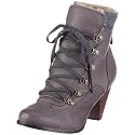 Buffalo London 112156 410-551 SAUVAGE LEA CANVAS GREY 01 Damen Stiefel