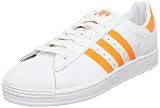 IMAGE OF adidas Originals Men's Superstar 2-M Retro Sneaker,White/Zest/White,11.5 M US