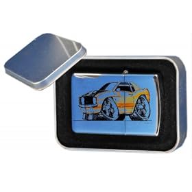 CHEVROLET CAMARO Koolart CHROME EFFECT LIGHTER ( PERSONALISED FREE )1834