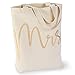 Mud Pie 4485034 Wedding Mrs. Canvas Tote Bag,Mrs