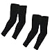 Elixir Golf (E3D-B2P) Unisex 2 Pairs of Black Cooling Arm Sleeves, Black