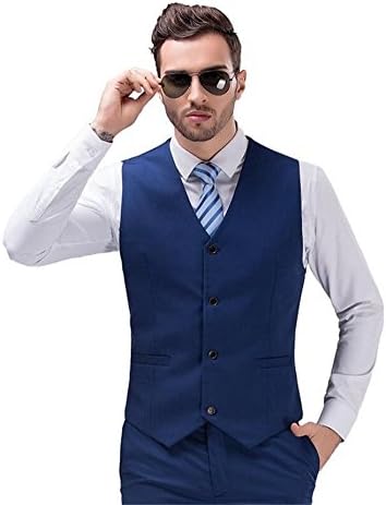 POSHAWN Men's Slim Fit Style Suit Vest