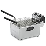 Waring WDF75RC 8 1/2lb Capacity Counter Model Electric Fryer - 120V