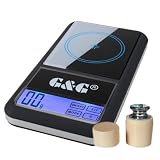 200g/0,01g AS Taschenwaage + 2x100g Kalibriergewicht (Kl.M1 GRATIS!) Feinwaage Digitalwaage Goldwaage Münzwaage G&G