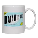 FROM THE LOINS OF MY MOTHER COMES DATA ENTRY CLERK Mug for Coffee / Hot Beverage 11 oz. YELLOW Picture
