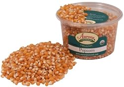 Aurora Products Inc. Popping Corn Organic, 14 Ounce Tub (Pack of 12)