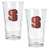North Carolina State Wolfpack NCAA 2pc Pint Ale Glass Set