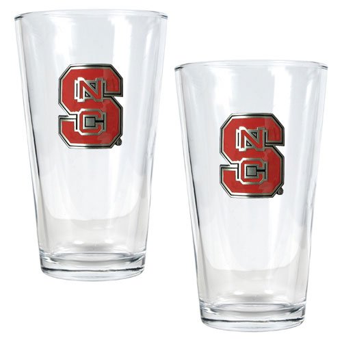 North Carolina State Wolfpack NCAA 2pc Pint Ale Glass Set