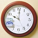 マグ 掛時計胡桃　連続秒針　W-348