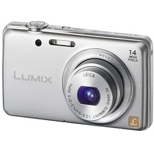 Panasonic Lumix DMC-FS40EG-S Digitalkamera (14 Megapixel, 5-fach opt. Zoom, 6,7 cm (2,6 Zoll) Display, 24mm Weitwinkel, bildstabilisiert) silber