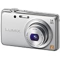 Panasonic Lumix DMC-FS40EG-S Digitalkamera (14 Megapixel, 5-fach opt. Zoom, 6,7 cm (2,6 Zoll) Display, 24mm Weitwinkel,  bildstabilisiert) silber
