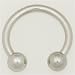 Stainless Steel Externally Threaded Circular Barbell: 16g 5/16, Stainless Steel Balls: 3mm