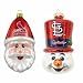 MLB St. Louis Cardinals Santa Cap and Top Hat Snowman Ornaments