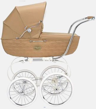 2008 Inglesina Classica Pram Stroller : Oro : Beige : Free Diaper Bag
