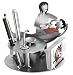 Dentist with Patient Female Business Card Holder H&K Steel Sculpture
