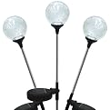 Glass Globes Solar Garden Stakes 3-pc. Set