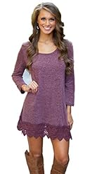 Long Sleeves Cocktail Lace Cotton/Polyester Club Dress/Homecoming Dress/Party Dress/Wedding Dress 