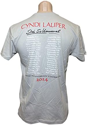 Cyndi Lauper Men's She's So Unusual 30th Anniv. Tour 2014 Dates T-shirt X-Large Light