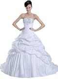 Faironly New White Bride Wedding Dress, Size|M