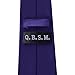 QBSM Mens Dark Purple Indigo Solid Neckties Business Formal Dress Neck Ties